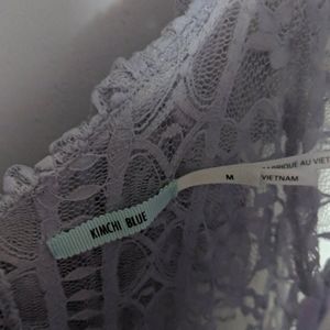 Kimchi Blue Lilic Lace Ruffled Dress Size M
